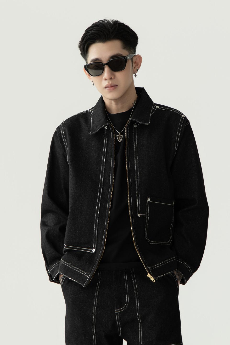 2 TYPE DENIM JACKET - WHITE