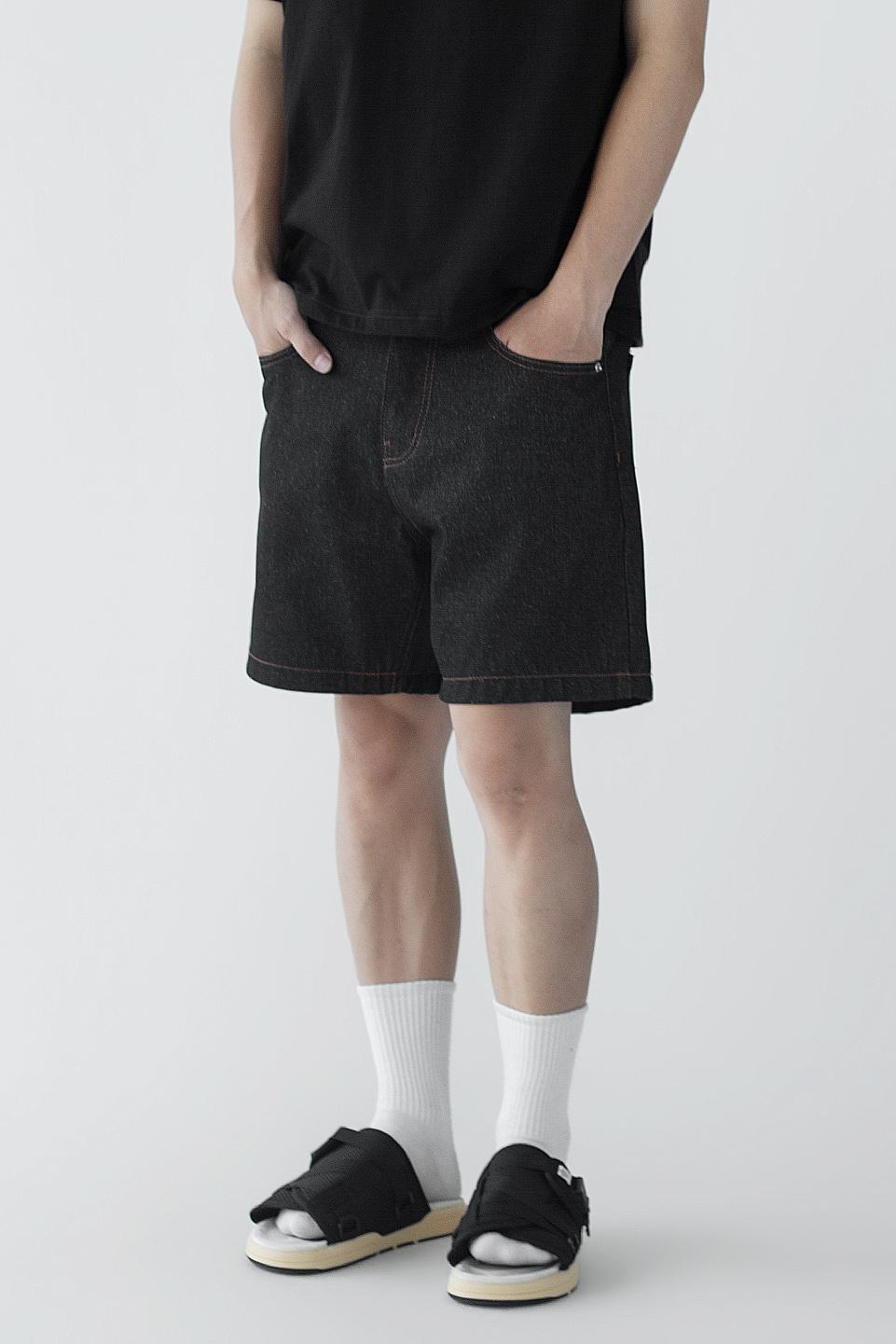 WIDELEG RAW DENIM SHORT