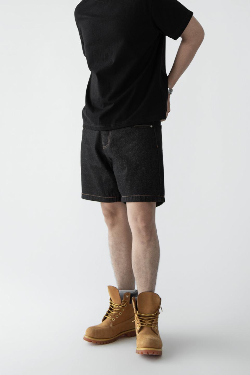 WIDELEG RAW DENIM SHORT