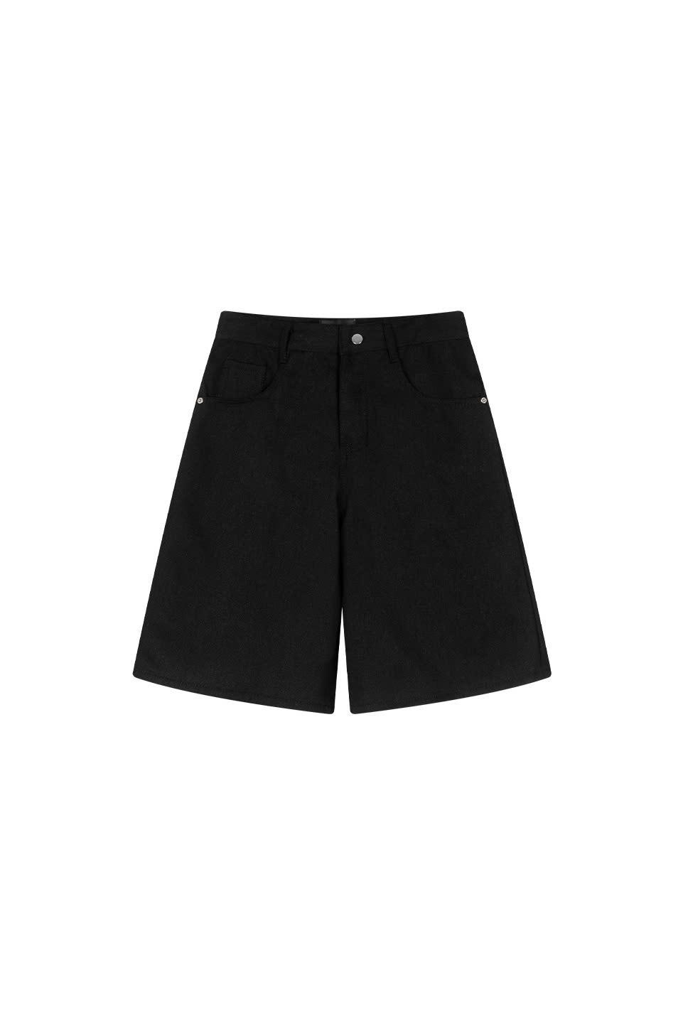 TUMS DENIM SHORT - BLACK