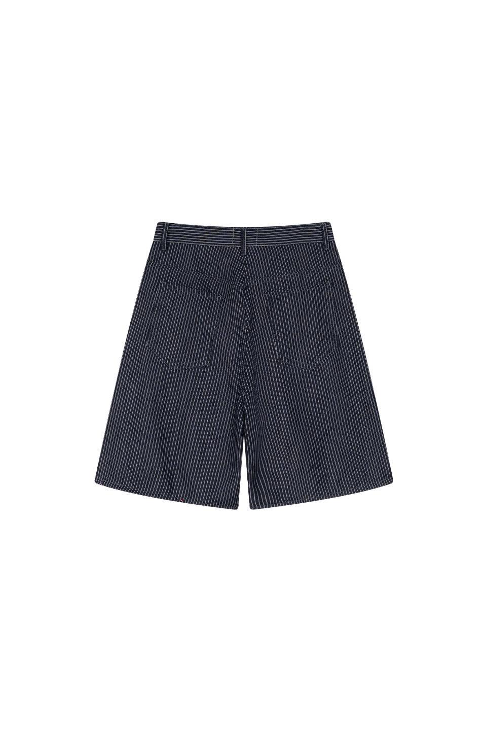 TUMS DENIM SHORT - STRIPED