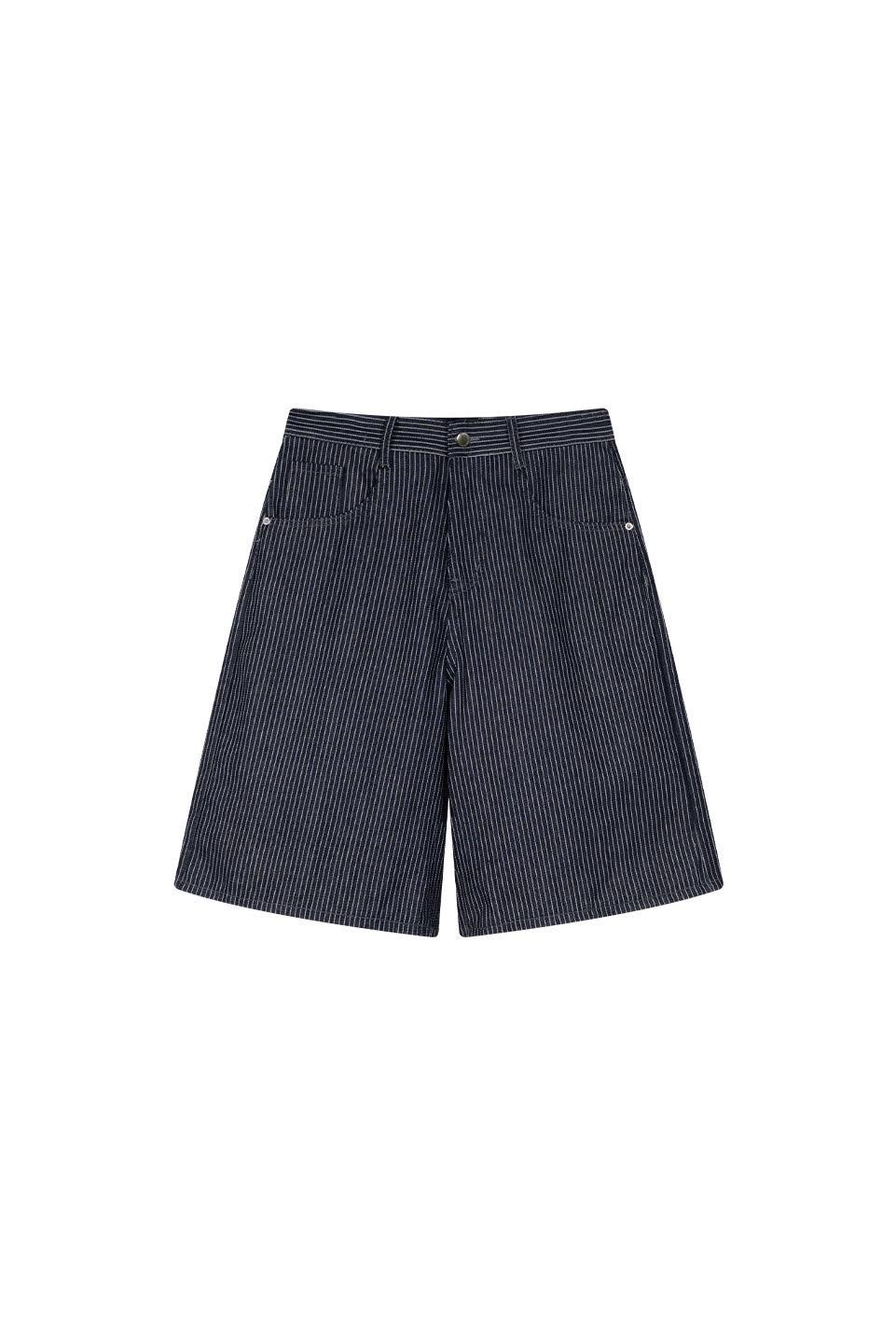 TUMS DENIM SHORT - STRIPED
