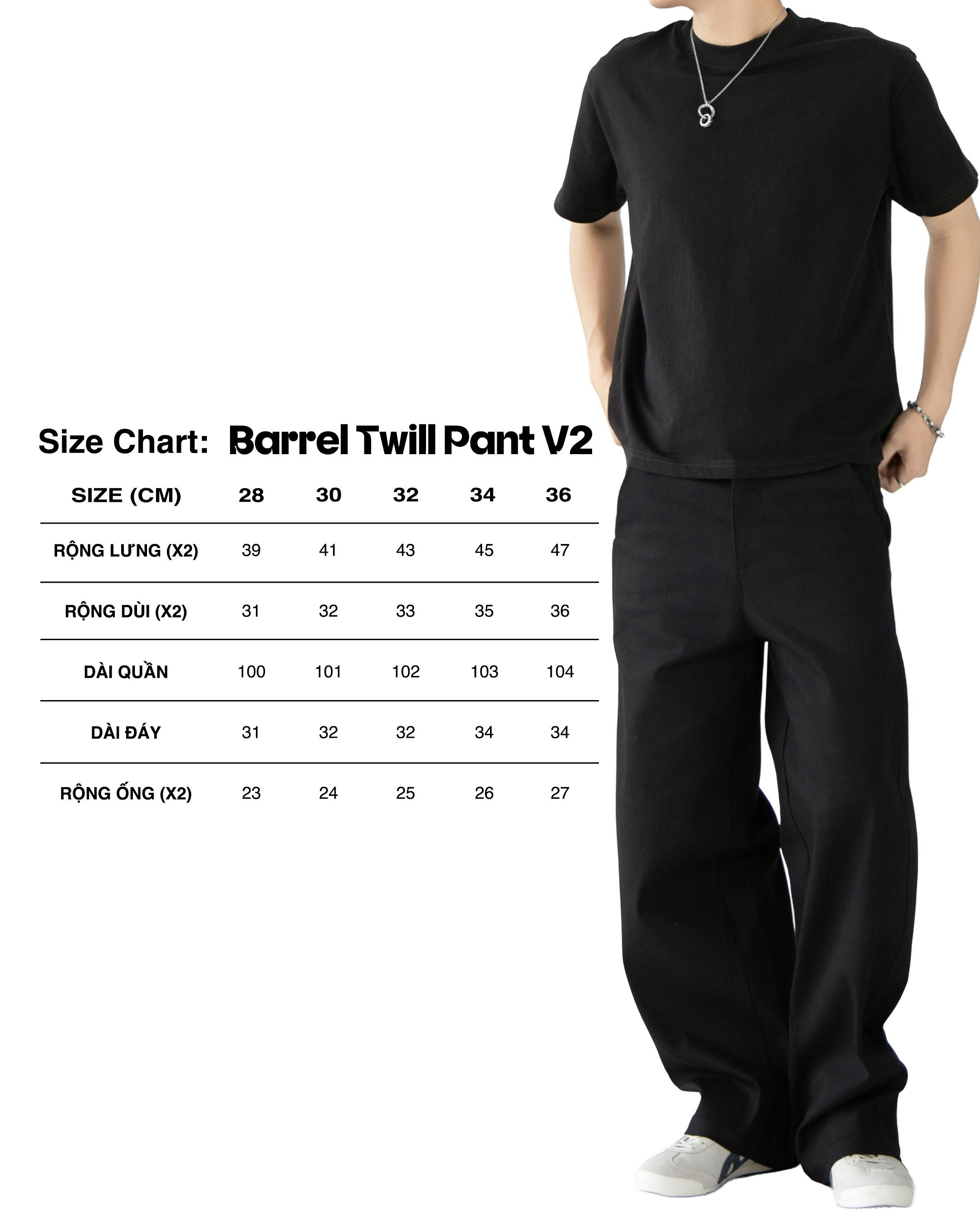 BARREL TWILL PANT V2 - BEIGE